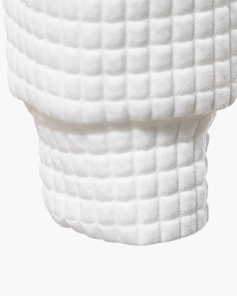 Raffa™ | Felpa con Cappuccio e Motivo a Quadri in Rilievo