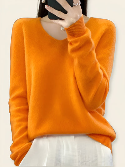 Beatrice™ | Maglione in Lana Merino con Scollo a V