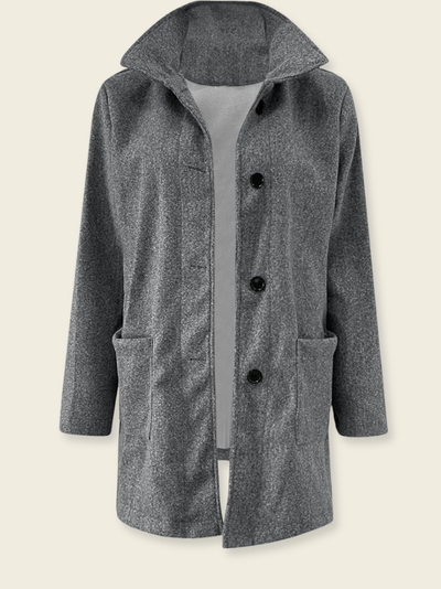 Elena™ | Cappotto di Lana con Collo Alto