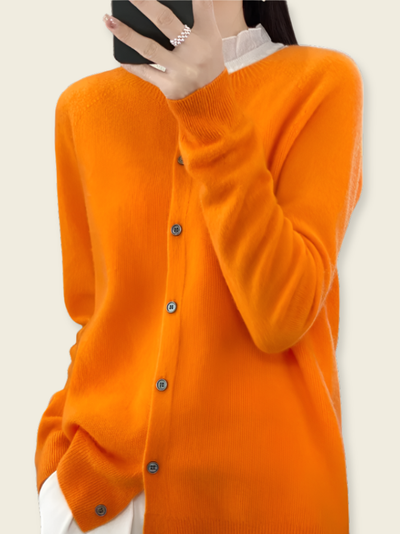 Bianca™ | Cardigan in Lana Merino con Bottoni