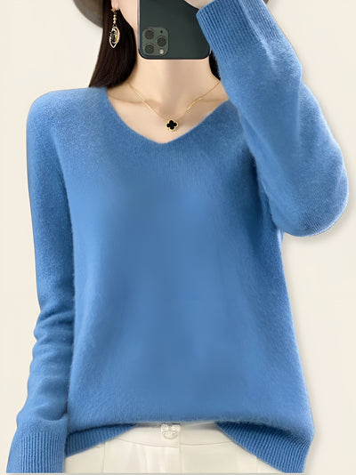 Beatrice™ | Maglione in Lana Merino con Scollo a V