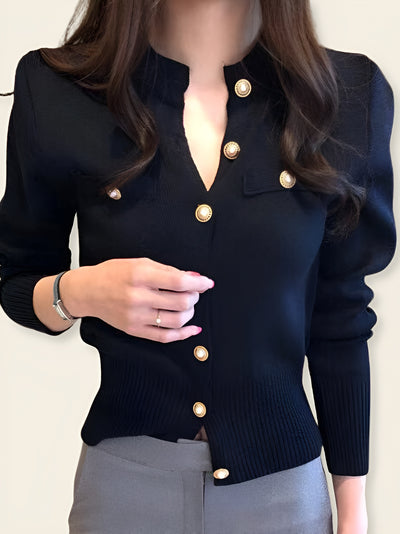 Sofia™ | Cardigan Corto con Spalle a Sbuffo