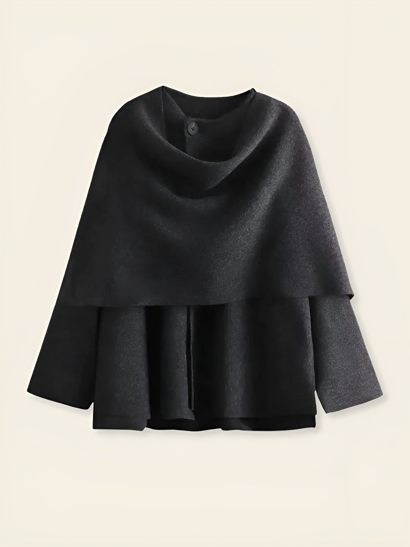 Allegra™ | Cappotto Oversize con Sciarpa in Lana