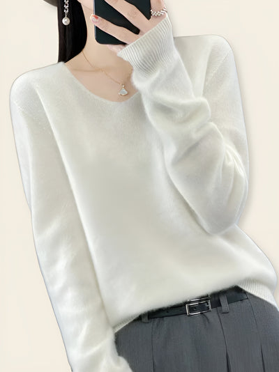 Beatrice™ | Maglione in Lana Merino con Scollo a V