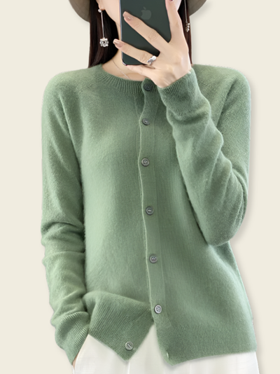 Bianca™ | Cardigan in Lana Merino con Bottoni