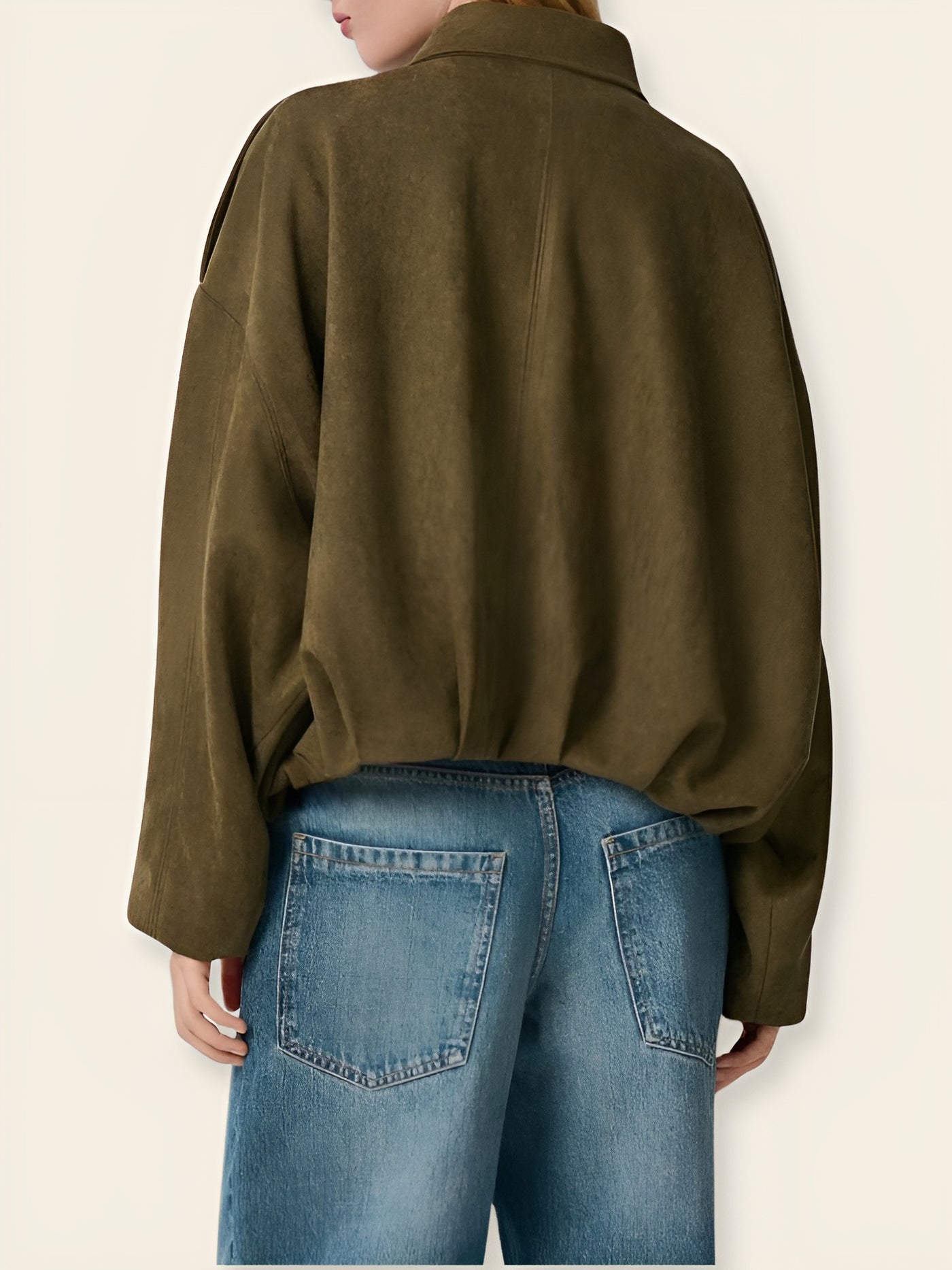 Camilla™ | Bomber Effetto Scamosciato Oversize
