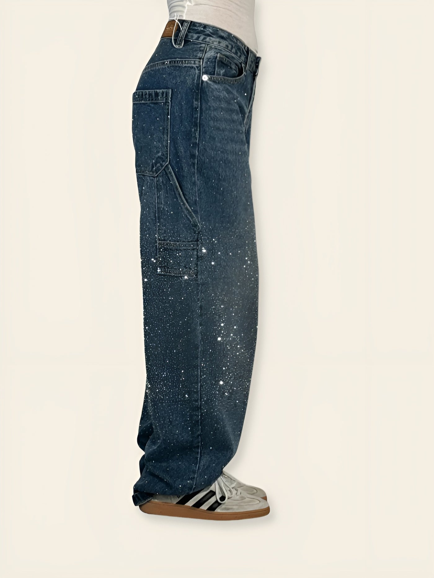 Chiara™ | Jeans Carpenter con Glitter