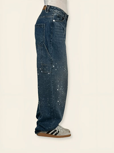 Chiara™ | Jeans Carpenter con Glitter