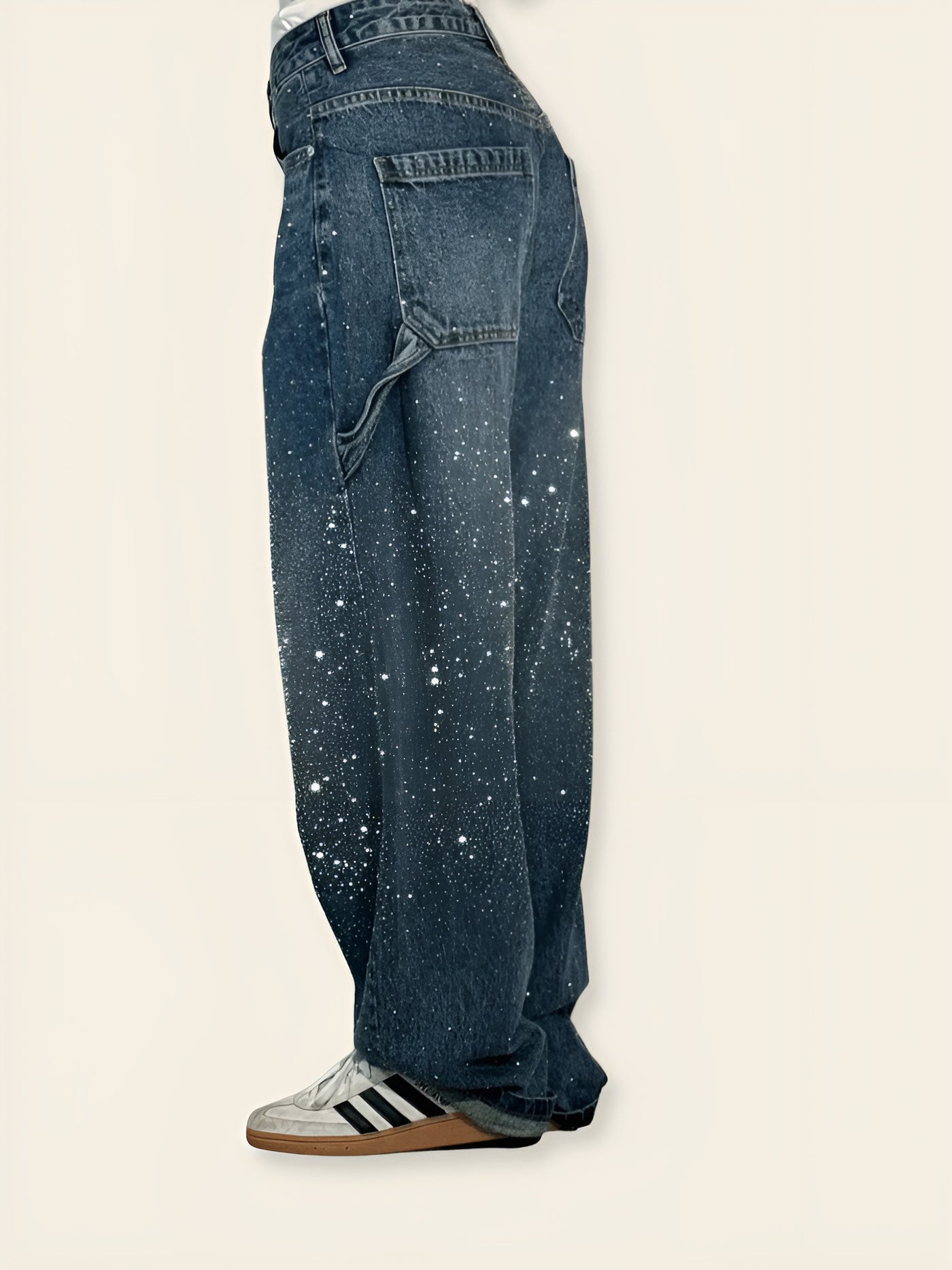 Chiara™ | Jeans Carpenter con Glitter